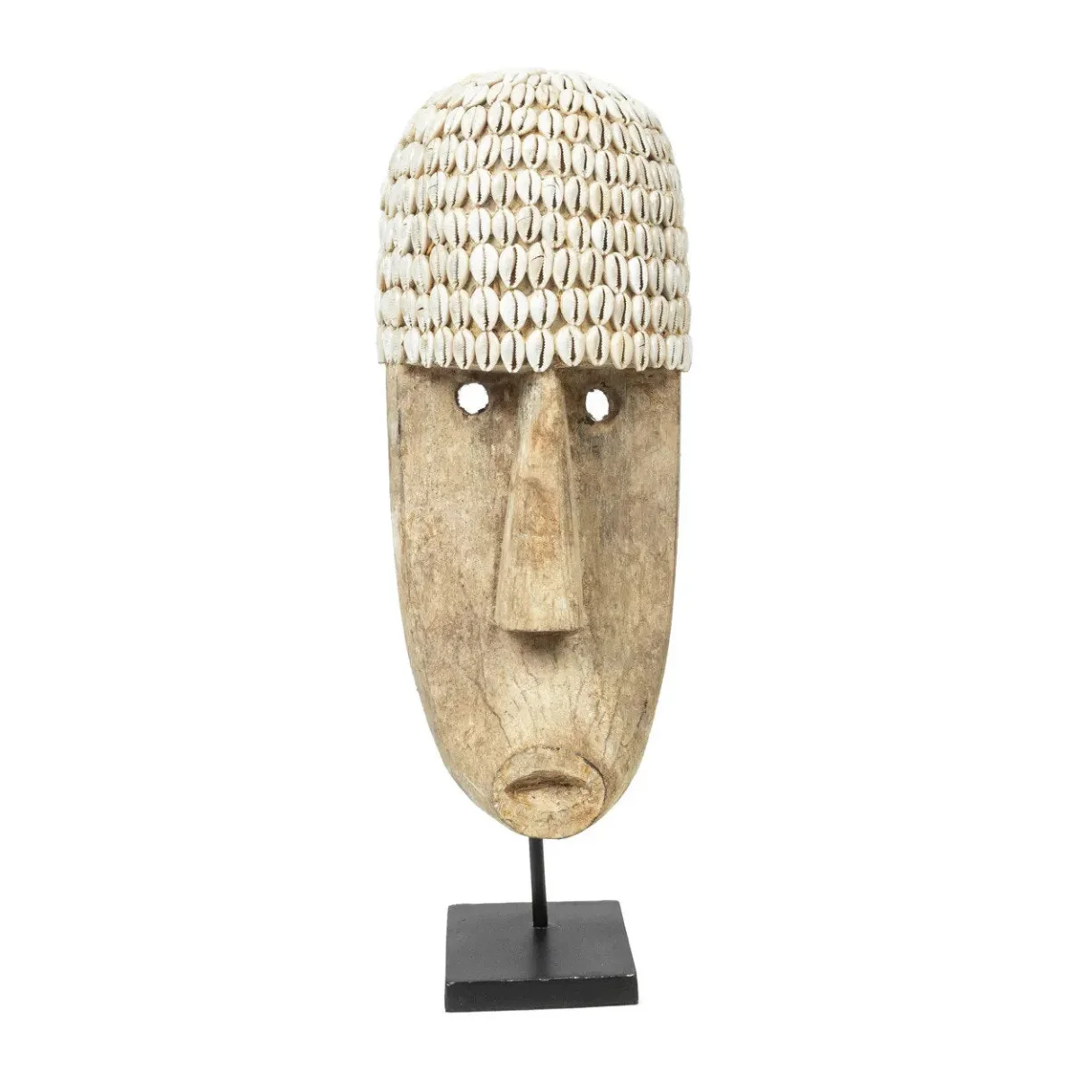 Het Cowrie Masker on Stand - Large - Afbeelding 2