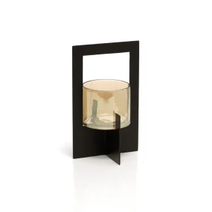 De Hurricane Framed Kandelaar Zwart Large Bazar Bizar