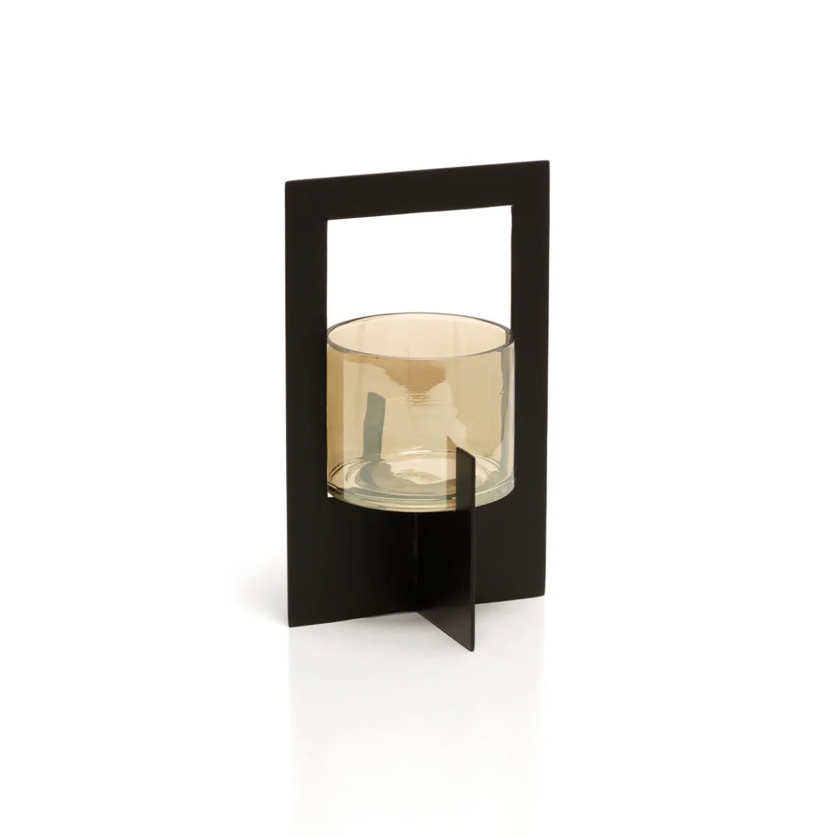 De Hurricane Framed Kandelaar Zwart Large Bazar Bizar