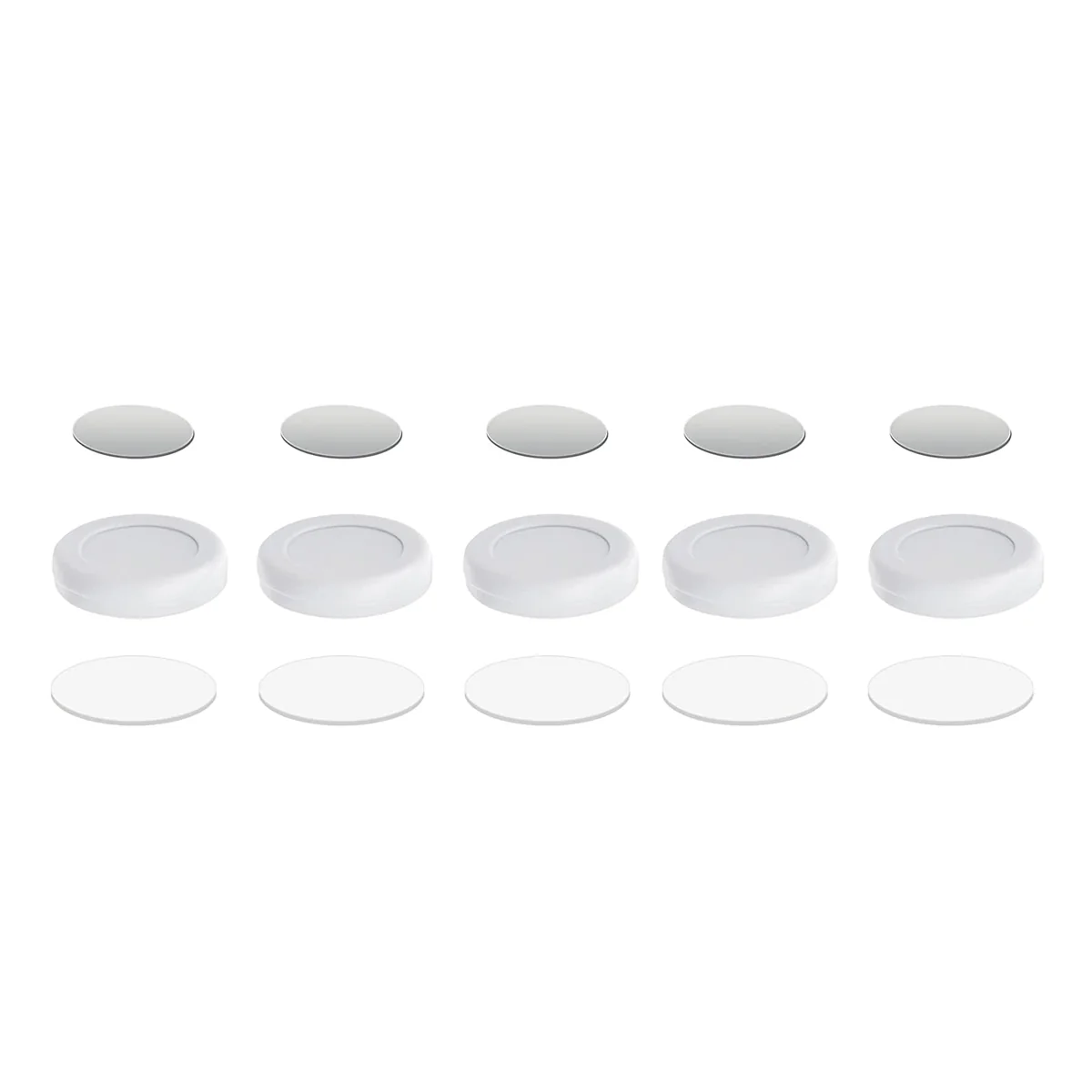 Afstandsbediening Houder Magnetisch - 5 Stuks - Wit - AB Houder- Houder voor Afstandsbediening voor aan de Muur - Remote Controll Holder