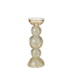 Kandelaar Glas Champagnekleurig Small J-Line