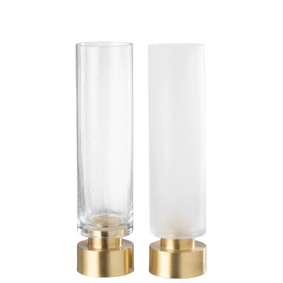 Kandelaar Pia Half Goud Large Set van 2 J-Line - Afbeelding 2